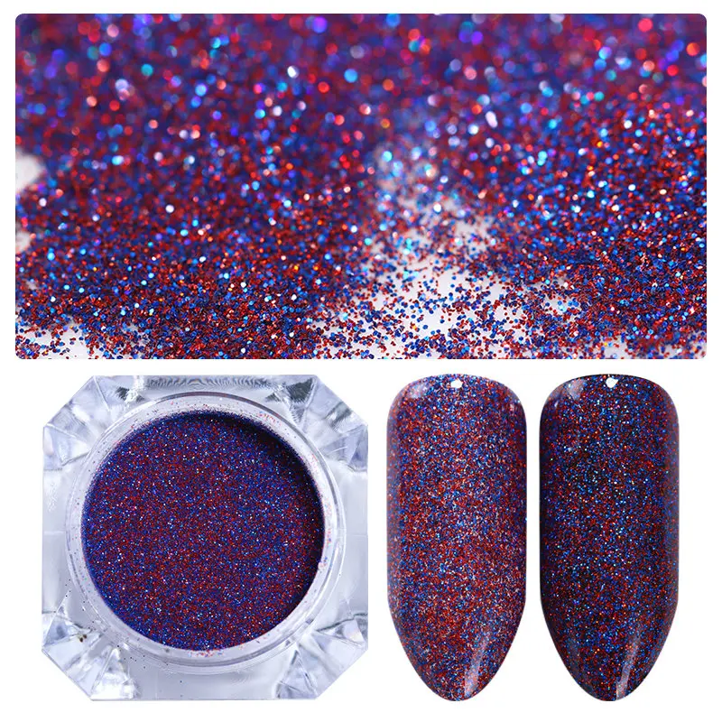 BORN PRETTY Galaxy голографический блестящий для ногтей Лазерная Голография для ногтей блестки пайетки пигментная пудра для дизайна ногтей пыль 0,2 г 0,5 г на выбор - Цвет: Pattern 12 0.5g