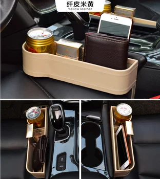 

Car Seat Slit Gap Storage Boxes Catcher Box Pocket Organizer Phone Cup Holder