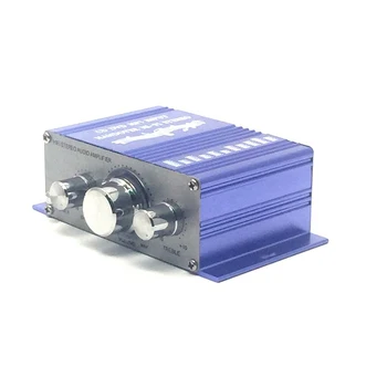 

Mini 20w*20w HiFi Stereo Audio Amplifier AMP For Car MP3 FM Radio Boat 2 Channel Stereo DVD Speaker Universal New 2019 Blue