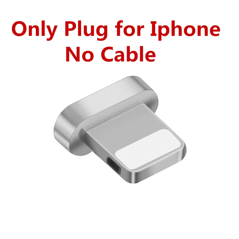 5А/3а супер быстрая зарядка Магнитный USB кабель передачи данных СВЕТОДИОДНЫЙ Магнитный зарядный кабель для телефона type C зарядный кабель - Цвет: 8Pin Plug