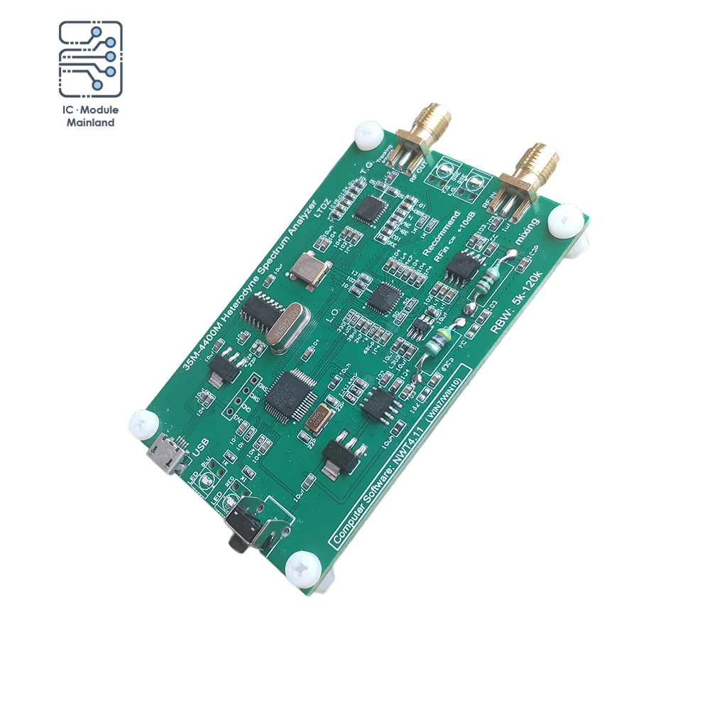 

LTDZ_35M-4400M Spectrum Signal Source RF Frequency Spectrum Analyzer USB Domain Analysis Tool Sweep Bandwidth 33mHz-4400mHz 6