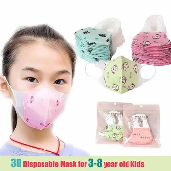 

3D children's masks baby print masks disposable three-dimensional masks student masks for 3-8 years