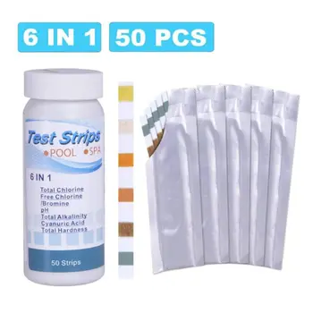 

10pcs Spider Oil Absorbing Sponge with 50pcs Test Strips for Swimming Pool Tub 425D