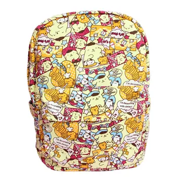 

Cartoon Pudding Dog Pompompurin Canvas Backpack Primary Students School Bag Pom pom purin Backpack for Children Girls Gifts