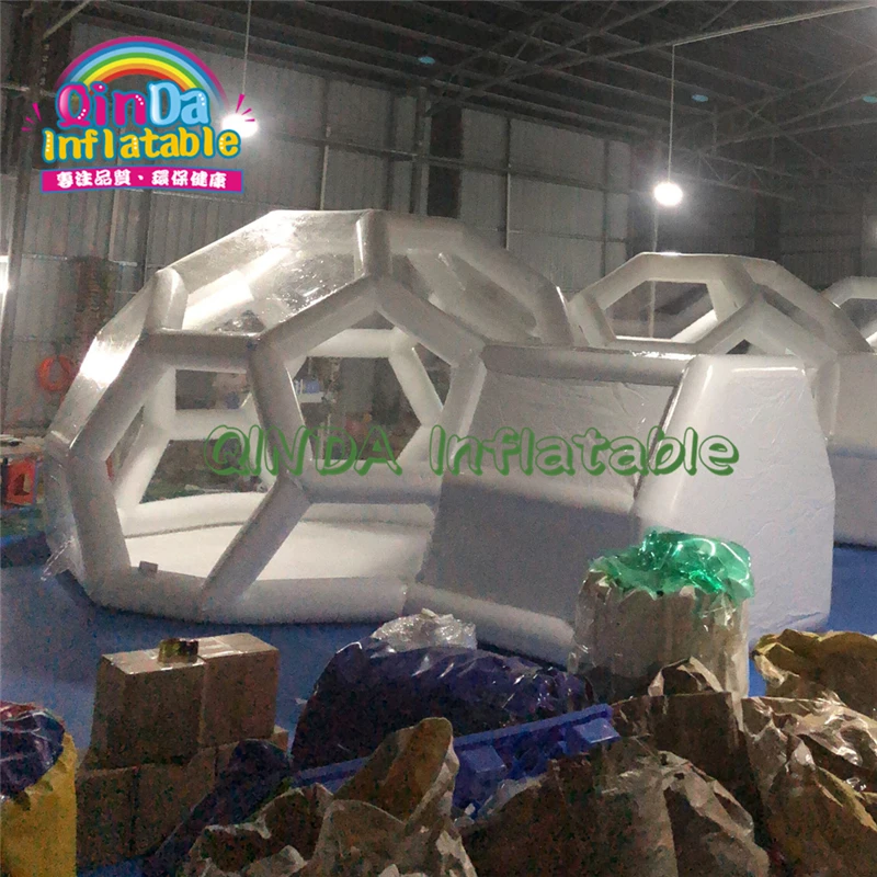 Открытый надувной футбольный мяч Igloo купол дом кемпинг туннель футбол надувной Спорт купол с toliet