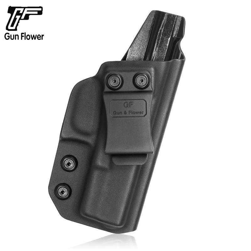 

Gun&Flower Glock 19/23/32 Pistol Inside Concealed Carry Kydex Gun Pouch Holder with Belt Clip Glock Accessories