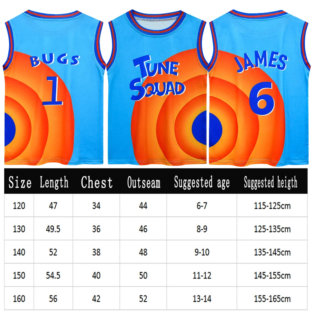 tune squad basketball jersey for men Custom basketball suits Costume Space  Shirts Jam Tops Movie Tune LOLA Squad Bunny