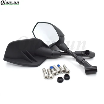 

Universal 8mm 10mm motorcycle rear view mirror side mirror black For YAMAHA YZF R1 R6 R6S YZF-R25 YZF-R3 YZF R125 YZF-R5