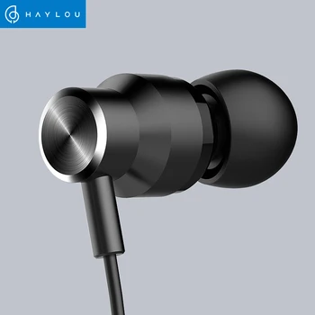 

Haylou H8 Beautiful Multi-function Wire Earphones for xiaomi huawei, 3.5mm Black Color Music Earbuds With Mic