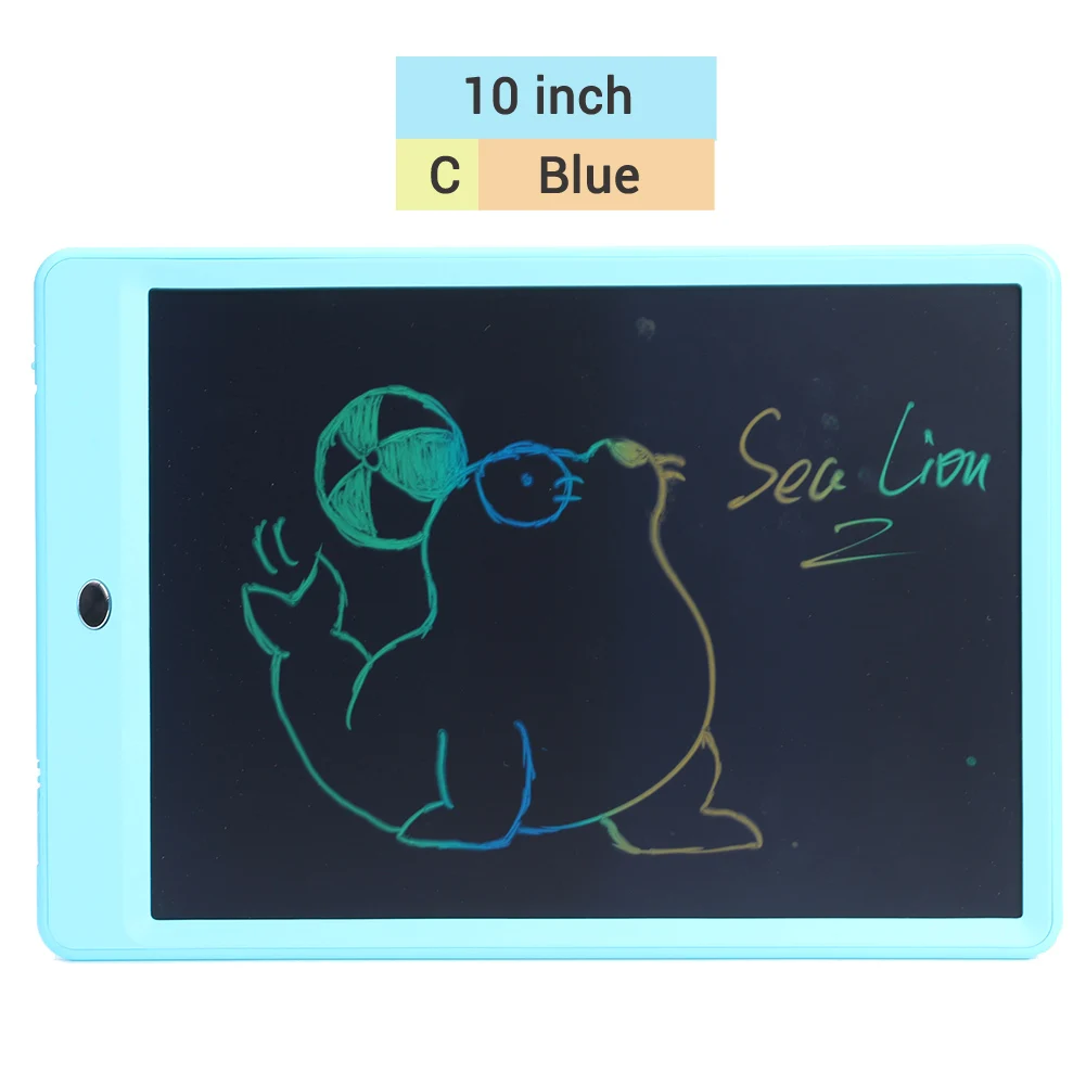 Blue C 8,5/10 дюймов ультра-тонкий цветной экран для письма планшет электронный блокнот для письма детский чертежный почерк доска Рождественский подарок детям - Цвет: Blue C