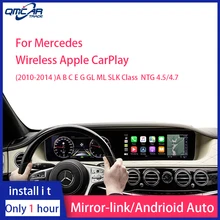 QMCAR wifi беспроводной Apple Carplay Android авто зеркало A B C E G GL ML класс для Mercedes NTG4.5 4,7 автомобиль играть Airplay iOS 13
