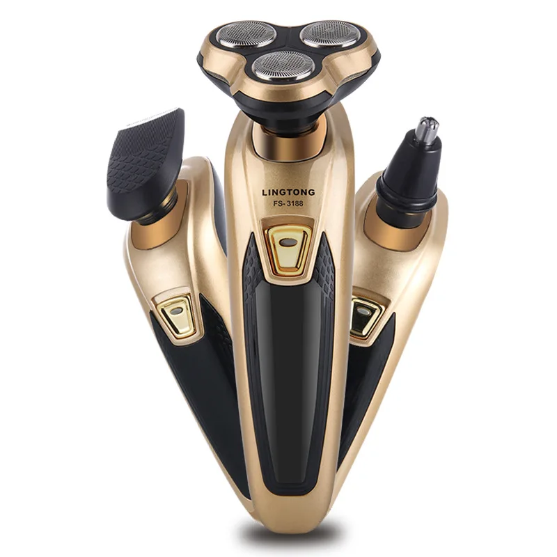 

Soul Boy Fs3188 Three Cutter Head Floating Shaver Washing Electric Shaver Multi-functional Three-in-One Beard Knife