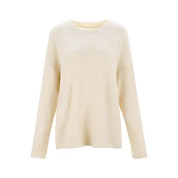 

WOMEN NEW Dongdaemun autumn and winter new round neck loose Korean sweater women's fashion wild pullover shirt