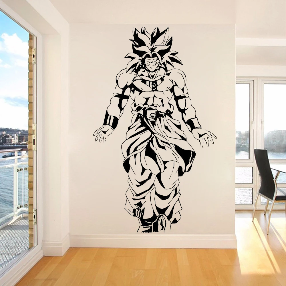 Dragon Ball Adesivo De Parede Goku Sayajins Realista Quebrado Decoração Da  Parede Pintura Do Quarto Das Crianças Dos Desenhos Animados Decoração Pvc  Adesivo - Adesivos - AliExpress