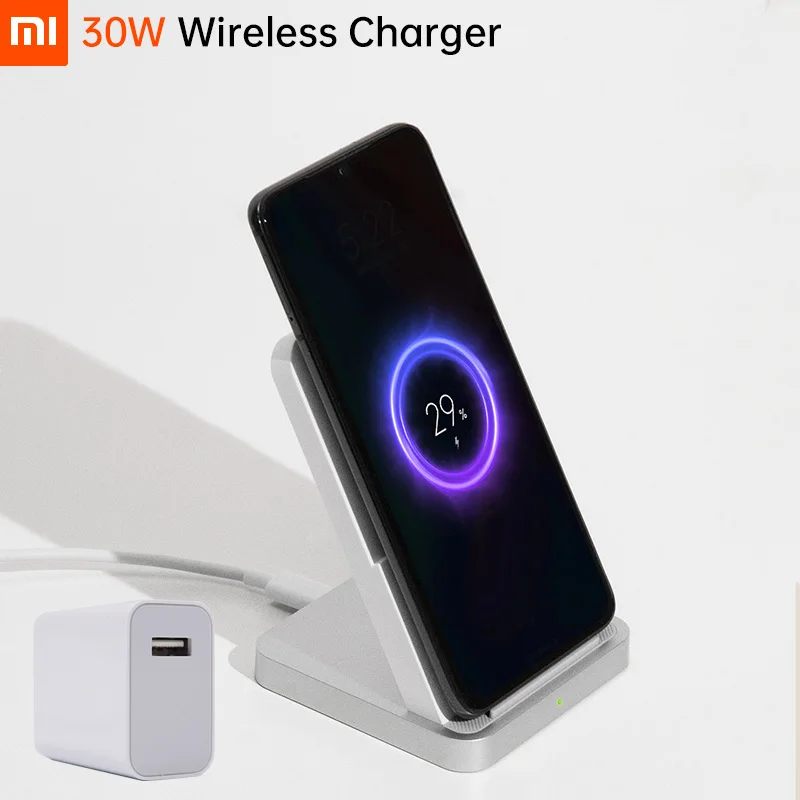 Original Xiaomi Wireless Charger 30W Max Safe USB A C 45W Travel Charger For Mi 10 9 Pro (30W) Qi EPP Compatible Device 5W 10W|Wireless Chargers|   - AliExpress