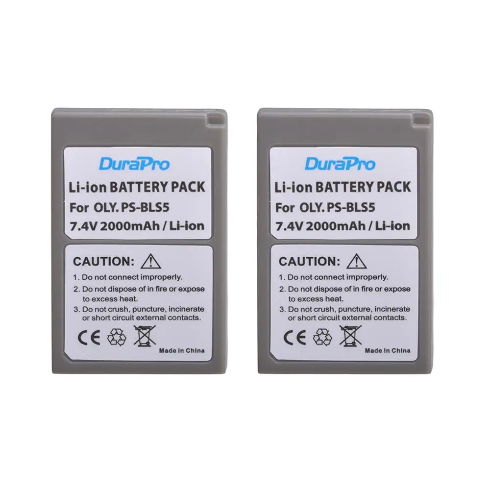 dual cargador F Olympus pen e-pl2//e-pl3 Battery batería 1100mah bls-5 bls-50
