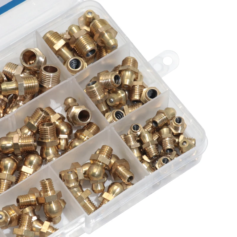 95 шт. латунные прямые и 90 45 градусов смазочные соски M6 M8 M10|grease nipple fitting|nipple fittingsgrease