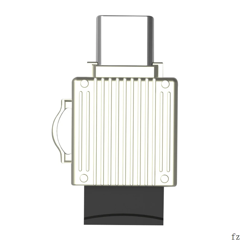 50 шт. usb type C кард-ридер адаптер цинковый сплав USB C кард-ридер TF карта OTG для мобильного телефона планшета ПК