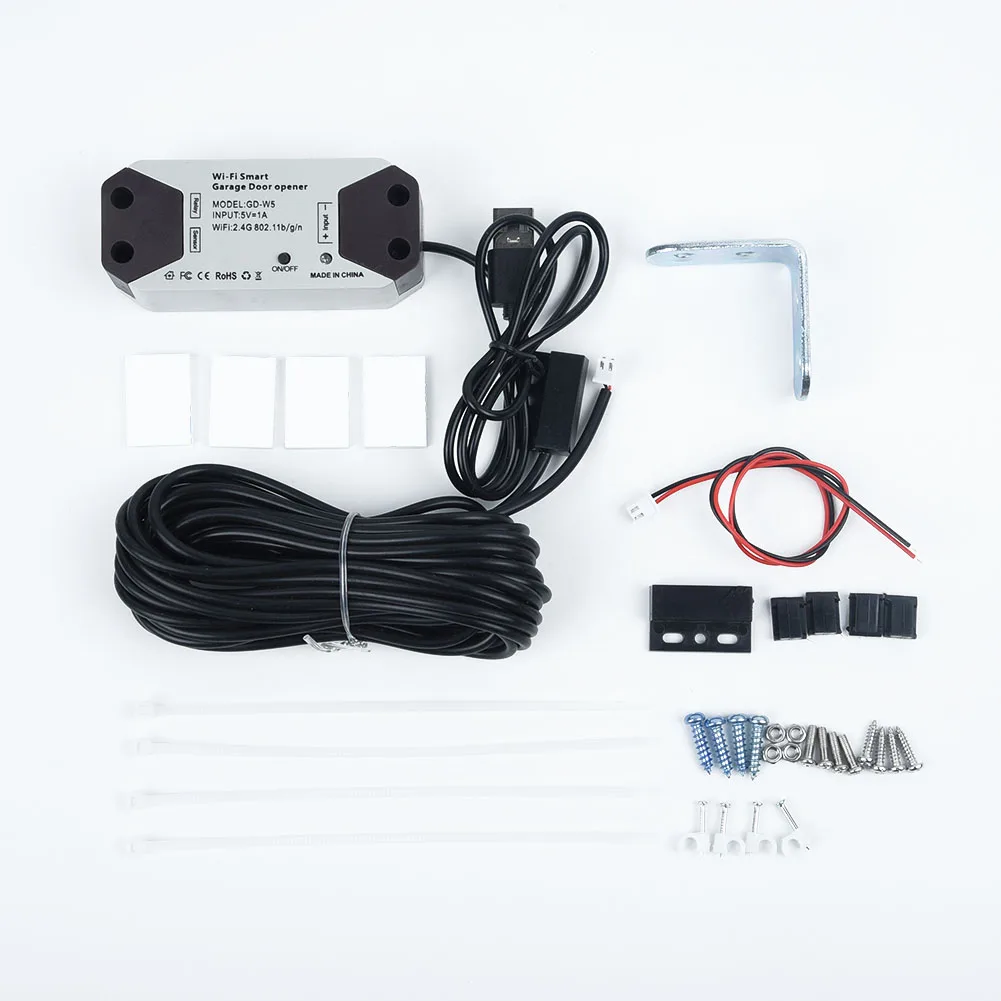 

Intelligent Smart Garage Door Controller APP Control 16A 100-240V Universal Home, For Amazon For Alexa, Etc