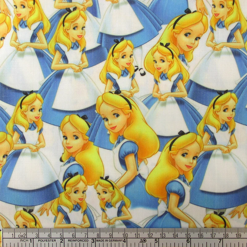 50*145 см мультфильм лоскутное полиэстер хлопок ткань для ткани детское платье принцессы постельные принадлежности домашний текстиль для шитья, 1Yc459 - Цвет: 1042190001