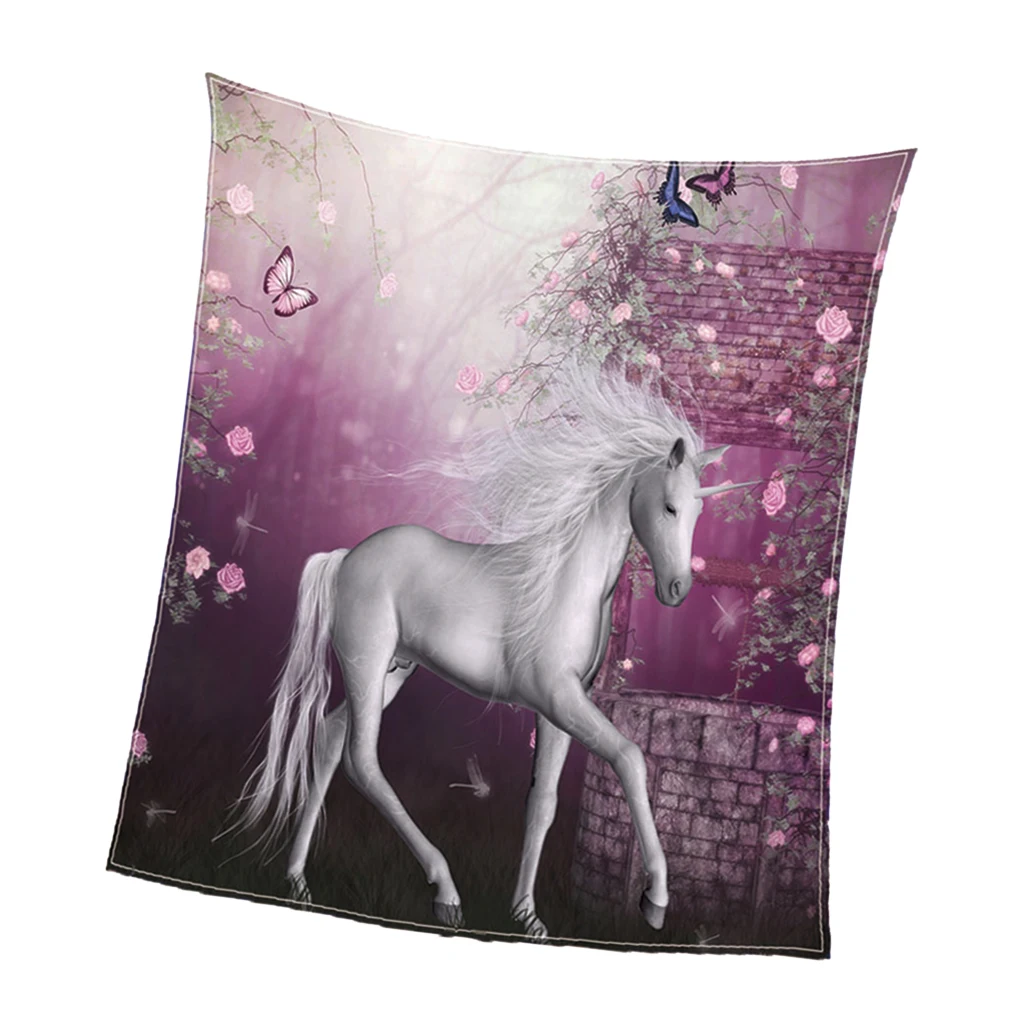 Unicorn 130x150cm Цифровой принт ультра мягкий фланелевый флисовый диван диване пледы одеяло Бегун ковер 10 моделей - Цвет: Unicorn 130x150cm