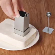 Кухонный туз из нержавеющей стали DIY тофу измельчитель плесень набор в форме хризантемы тофу нож резак и слайсер кухня тофу приготовления гаджеты