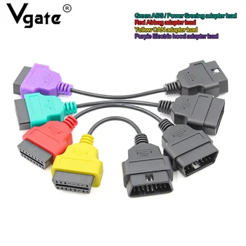 

4Pcs OBD2 Connector for Fiat Auto Diagnostic Adapter Cable for Fiat ECUScan & Multiecuscan ABS Airbag Ecu Scan Tool for Lancia