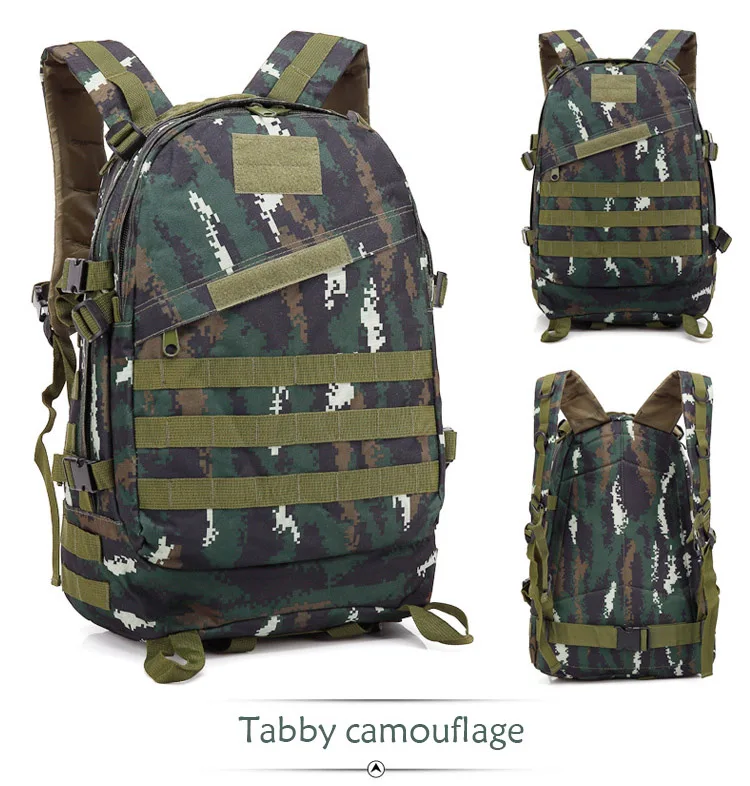 Tiger pattern 40L тактический армейский мужской военный рюкзак Водонепроницаемый D Водонепроницаемый Открытый спортивный походный Кемпинг Охота 3D атака рюкзак - Цвет: Tiger pattern