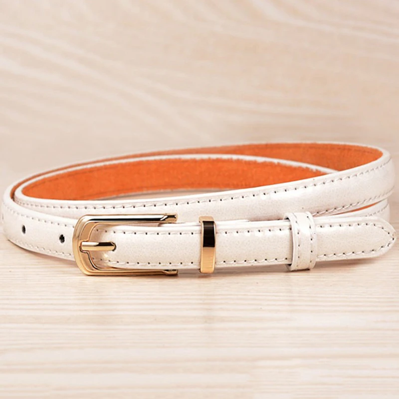 

Women Candy Color Thin PU Leather Belt Ladies Solid Color Fashion Wild Belts 3 Colors Delicate Dress Waist Belt