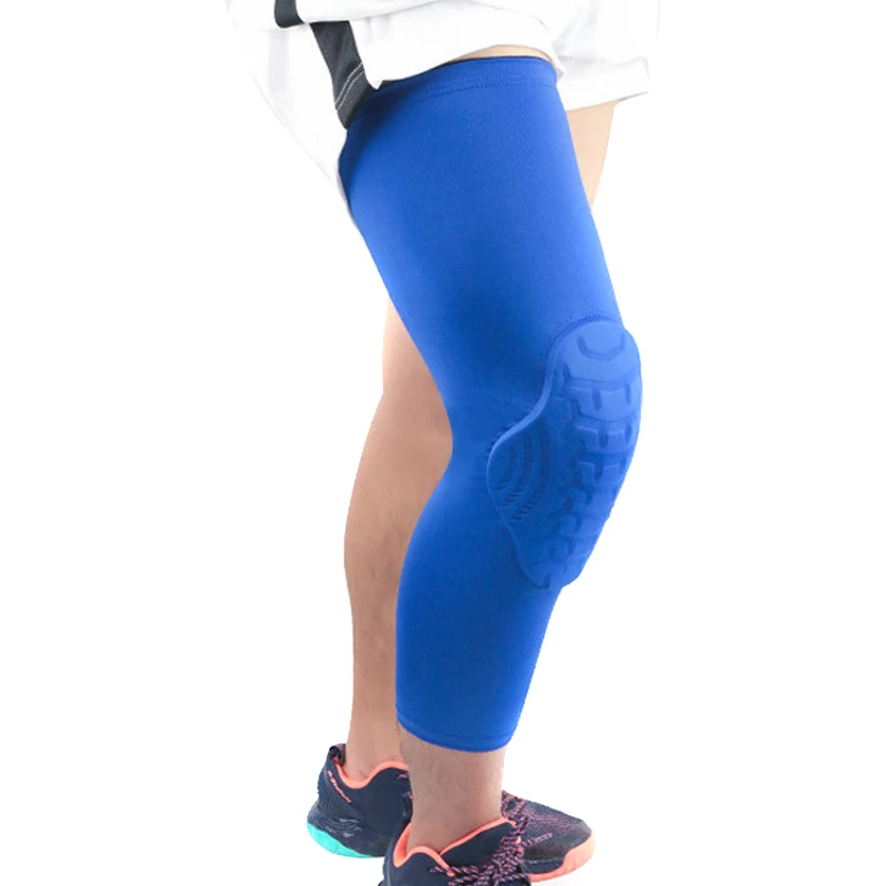 Blue Спортивный наколенник дышащий наколенник для баскетбола для футбола и бега SDFA88 - Цвет: Blue