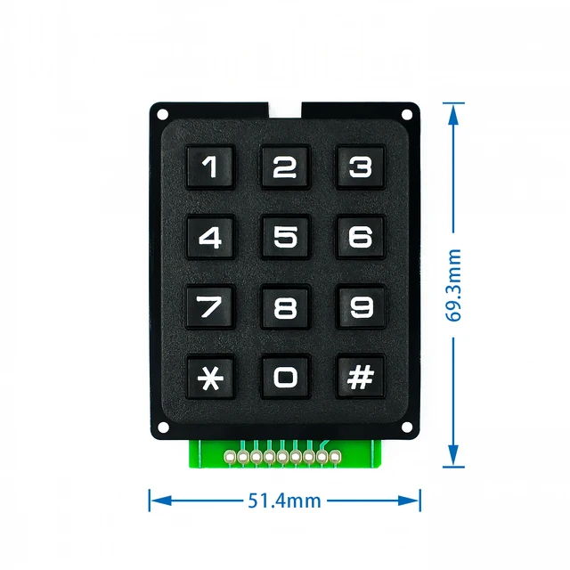 1PCS 4 x 3 Matrix Array 12 Keys 4*3 Switch Keypad Keyboard Module for Arduino GX