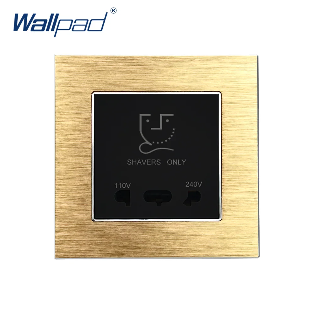 tomada de barbear wallpad luxo cetim metal 02