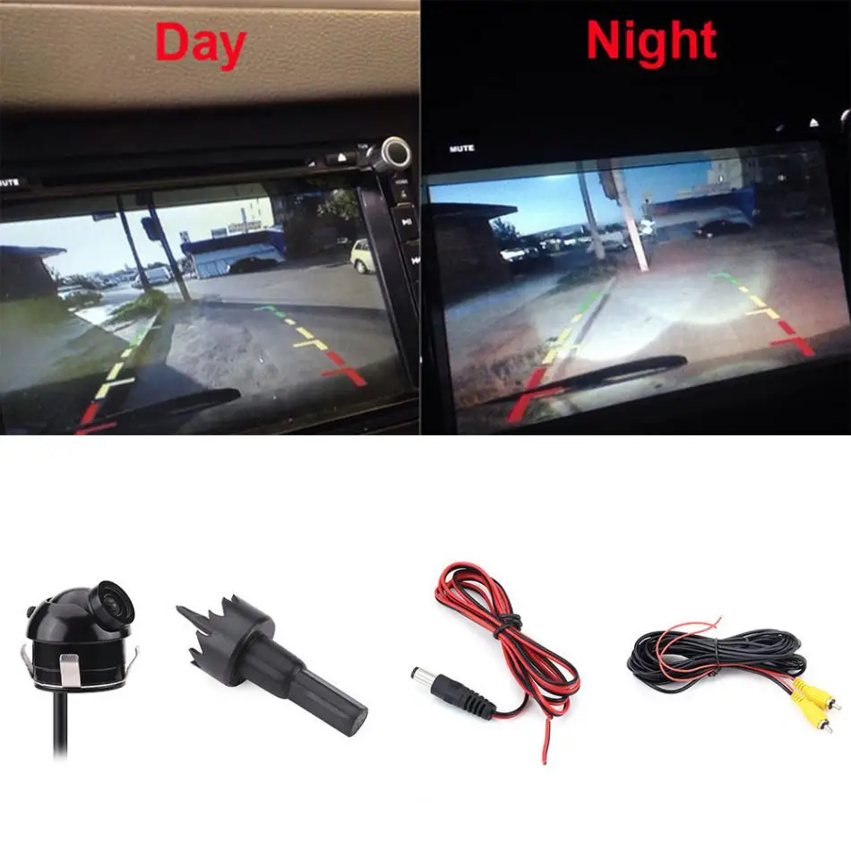 360 Degree Rotation HD Mini Universal Car Rear View Camera Reverse Parking Car Accessories