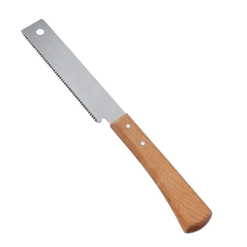 

Mini Hand Saw for Woodworking Double Sides SK5 Carbon Steel Tenon Fine Tooth Wooden Handle for Gardening