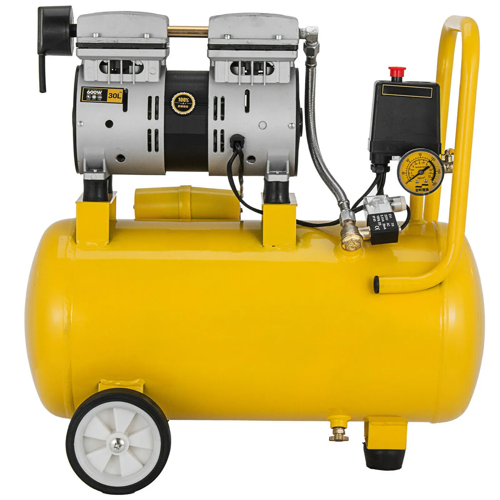 

Mophorn Air Compressor Compressor Oil Free Lubrication Portable Oil Compressor (750W / 9L)