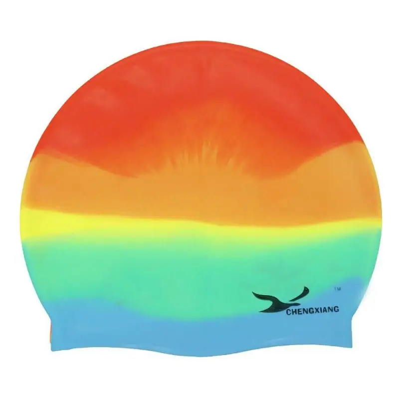 Плавающие шапки ming 7 цветов Водонепроницаемые Силиконовые шапочка для бассейна для взрослых мужчин женщин детей