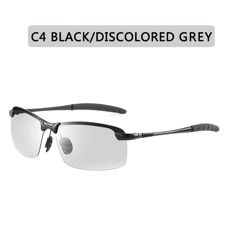Классический вождения фотохромные очки Для мужчин, фирменные поляризационные женские солнцезащитные очки, которые могут изменить свой цвет обесцвечивание солнцезащитные очки для Для мужчин антибликовые очки - Цвет линз: C4