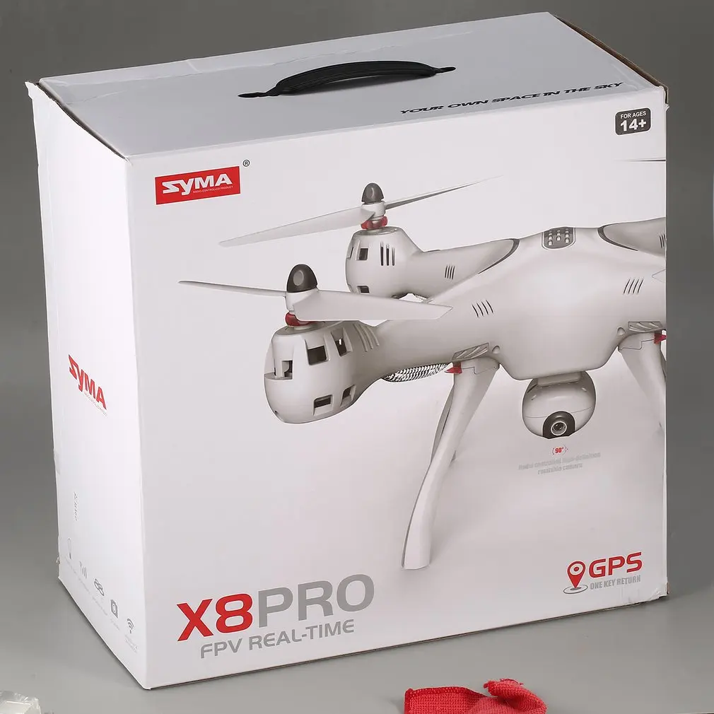 Syma X8PRO 2,4G gps позиционирование FPV RC Дрон Квадрокоптер с 720P HD Wifi регулируемая камера в реальном времени высота удерживает Безголовый Горячий