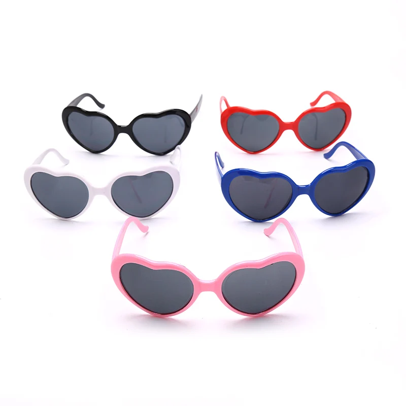 1pc Red Love Heart Shape Diffraction Grating Party Rave Glasses Lens Glass Orbit Light Show Fireworks Refraction Laser Glasses