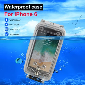 

For iPhone 6 6Plus 7Plus Case Waterproof Mobile phone Housing 40M Diving Underwater Protective Cover 1pc