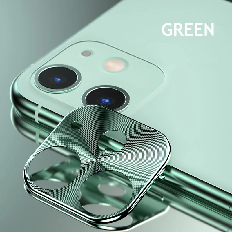 Защитное кольцо для объектива камеры на iPhone 11 закаленное стекло для iPhone 11 телефон металлический сплав защитная накладка для задней панели телефона