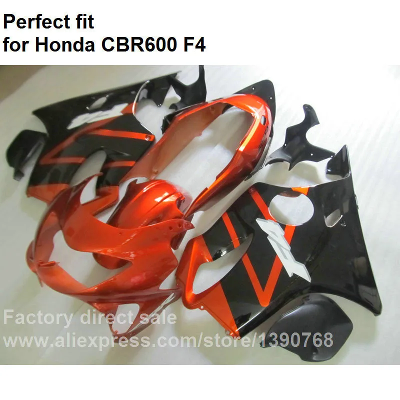 fit обтекатель комплект для Honda CBR 600 F4 1999 2000 Обтекатели CBR600 F4 винно-Красный Черный 99 00 FX42