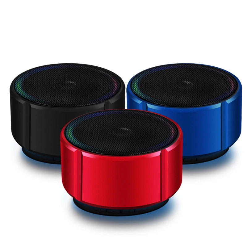 FFYY-мини-динамик, Портативный беспроводной Bluetooth динамик, модный металлический стерео бас-сабвуфер, громкая связь с микрофоном для домашней музыки