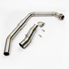 Slip On Motorcycle Exhaust Middle And Front Link Pipe Stainless Steel Exhaust System For Honda CBR300 Until 2017