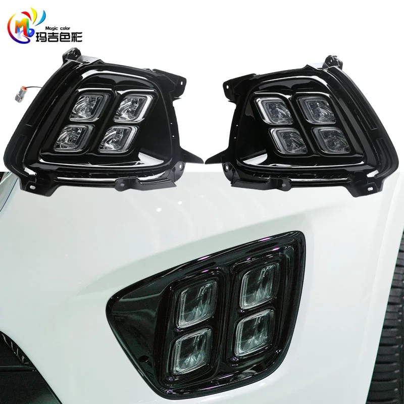 

LED DRL fog Lamp Daytime Running lamp light 4 Four Eyes for new KIA Sorento 2015 2016