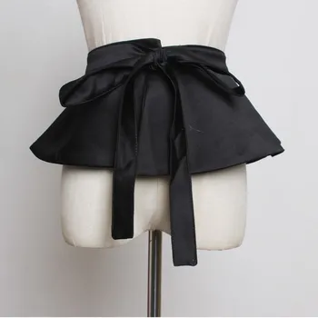 

LANMREM 2020 New Fashion Skirt-style Girdle Fake Two-piece Black Belt Women Bandage All-match Female's Cloth Accessories YG41801
