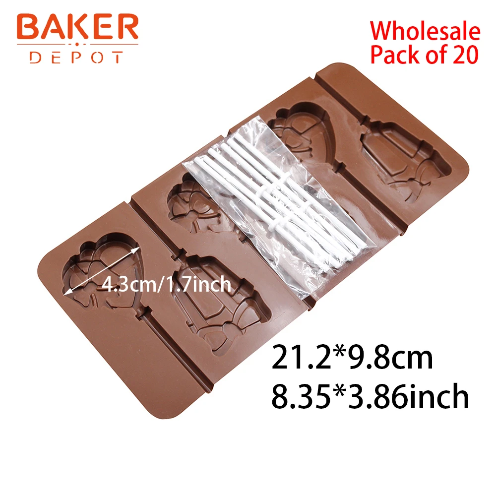 BAKER DEPOT силиконовые формы для леденцы Конфеты Шоколад Рождество gummy печенье Форма инструмент для украшения торта Упаковка из 20 - Цвет: CDSM-592