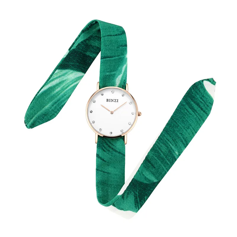 

2019 BINZI Women Watches Luxury Quartz Waterproof Clock New Creative Silk Strap Lady Wrist Watch Female Clock relogio feminino