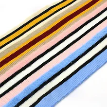 Подол ребристой ткани вязать эластичные манжеты ткани для зимнего свитера и пальто худи аксессуары KA16