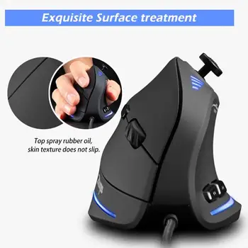 

ZELOTES C-18 Vertical Gaming Mouse USB Wired 10000 DPI Programmable 11 Buttons LED Optical Remote Mouse Gamer Mice For Laptop PC